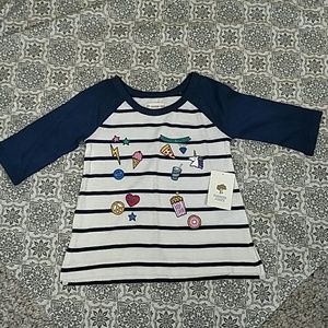 🍕 🍿Tucker + Tate Navy fun shirt